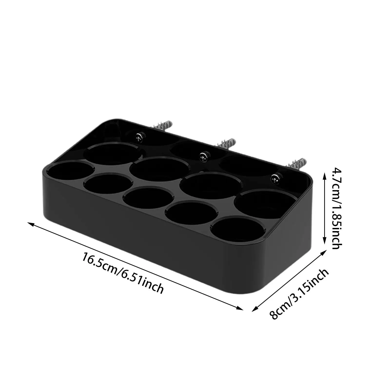 Dry Battery Storage Bracket Battery Holder Organizer Wall Mounted Space Saving Practical Battery Organizer Case for Warehouse