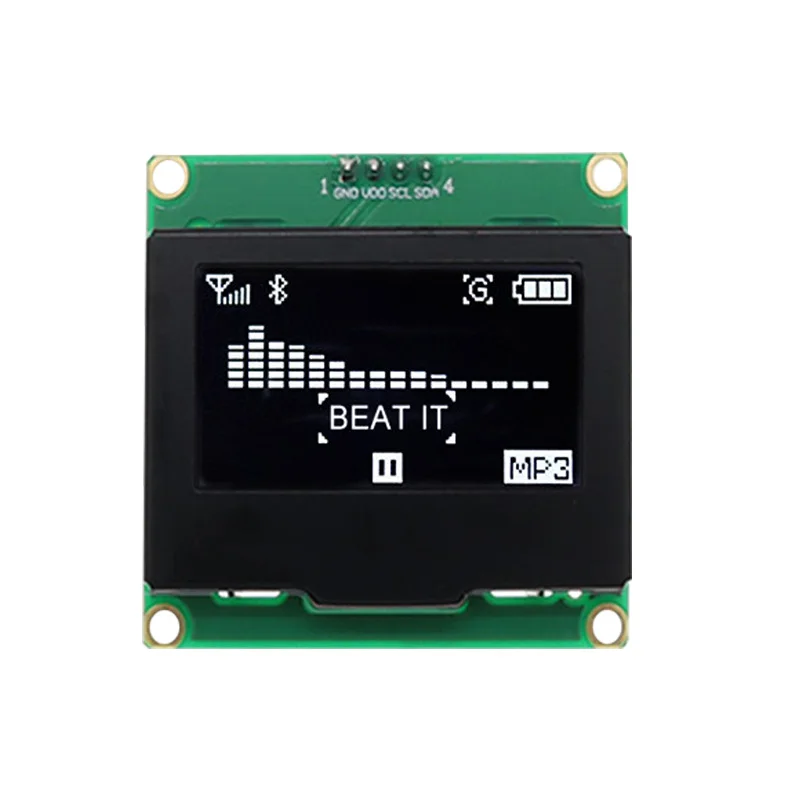 1.54 inch OLED Display Module 128*64 Screen Green Board SSD1309 Driver 4-Pin IIC Interface