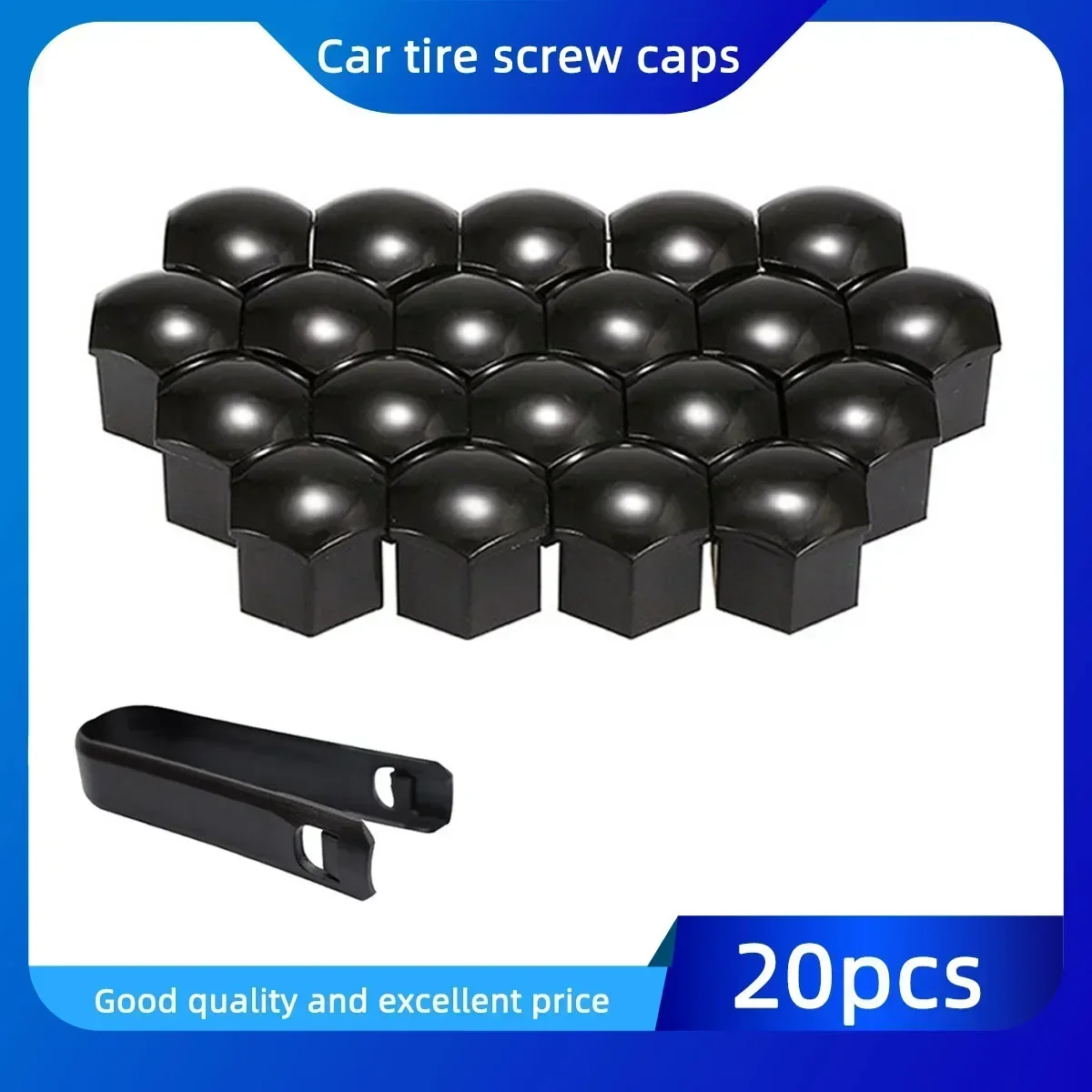 17/19/21mm 20PCS Car Wheel Nut Caps Protection Covers Caps Anti-Rust Auto Hub Screw Cover Car Tyre Nut Bolt Exterior Decoration