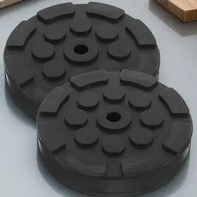 

2pcs Rubber Foot Pad for Lifts Floor Jack Adapter Automotive Cushioning Wear-Resistant Non-Slip Stable Easy Install for Vehicle