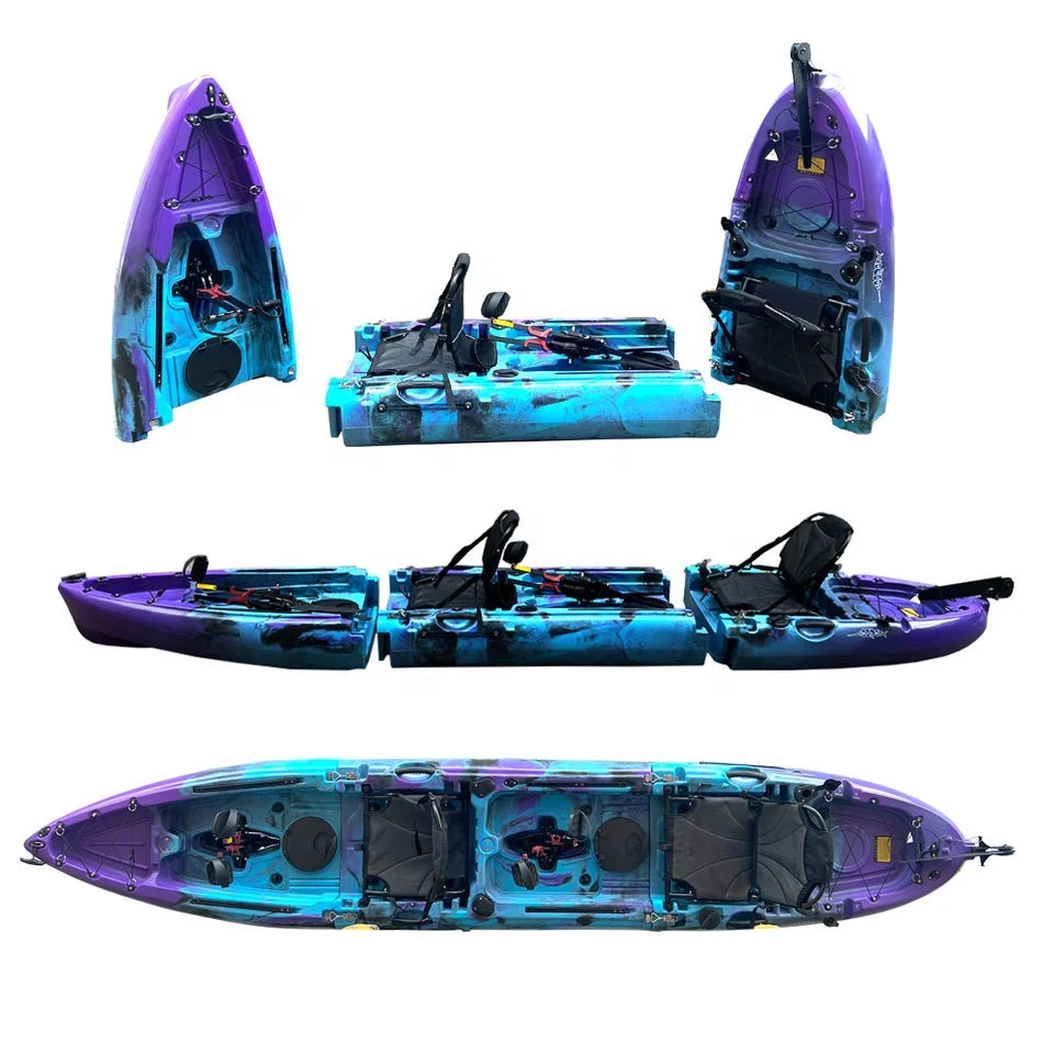 factory wholesale New style Mini Sit on Top portable detachable pedal fishing kayak easy to transport and stock