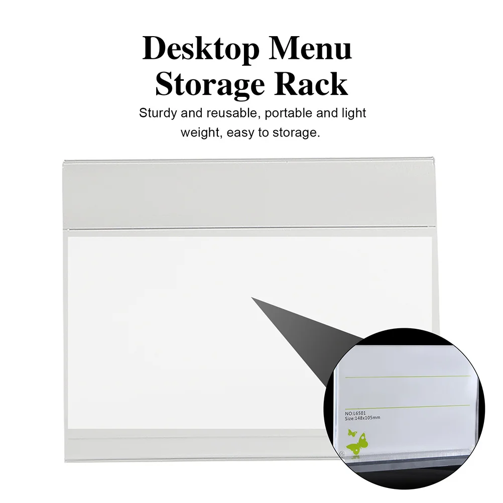 3 قطعة عرض تذكرة السعر تقف الاكريليك بسيط اجتماع مكتب حامل طاولة المؤتمرات العملي علامة التسمية حامل قصاصة #4