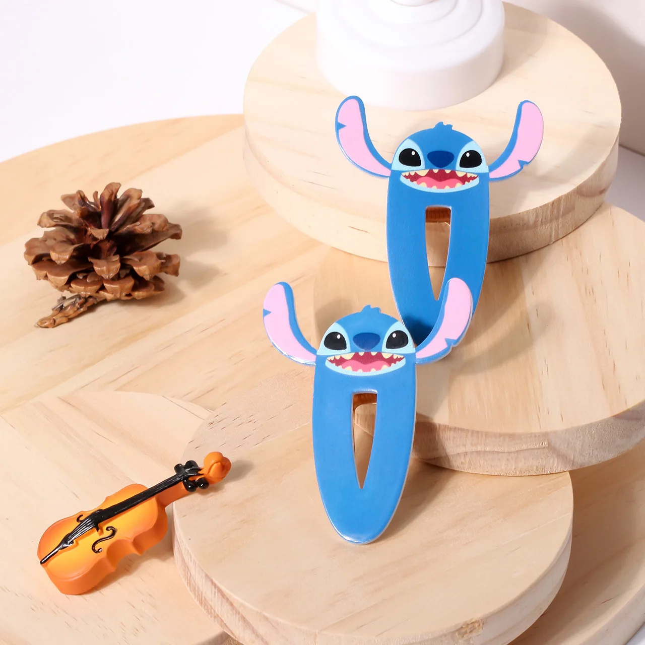 

Miniso Stitch Kawaii Angel мультфильм милая акриловая заколка для волос аниме периферийные заколки для волос и аксессуары подарок на день рождения для девочек