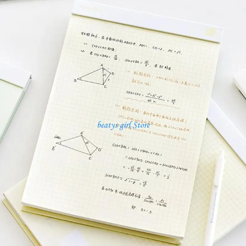 C7AB Colored Paper Notebook 80 Sheets 8.27x5.83Inch For Daily Planning Note Taking
