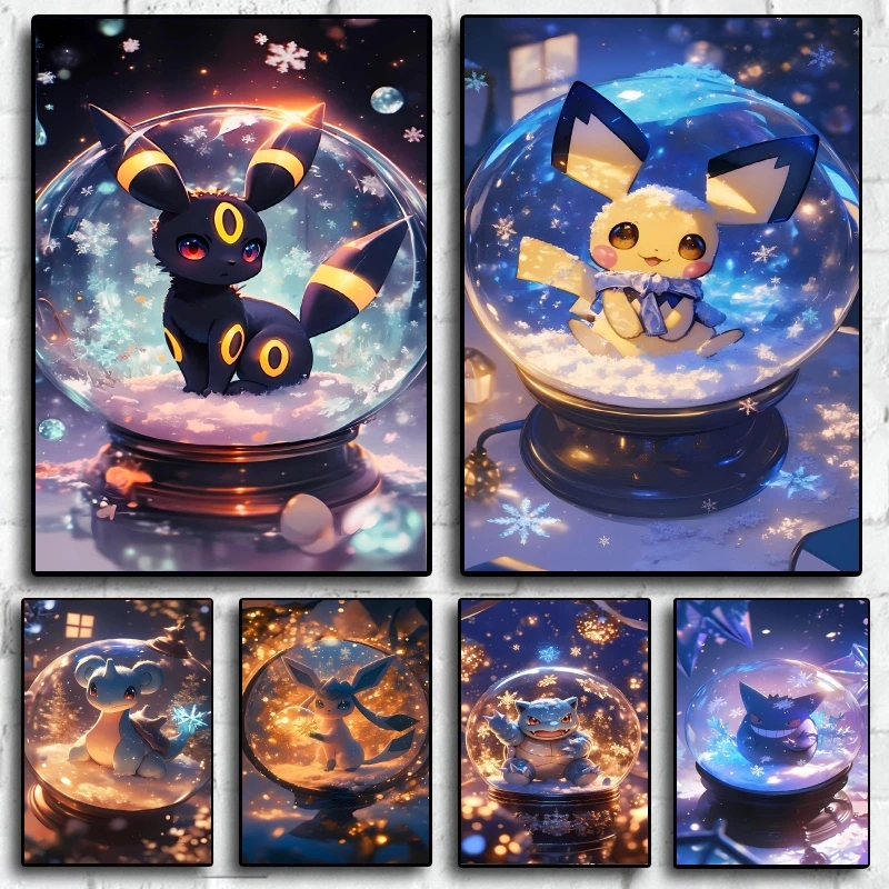 

Diamond Posters Pokemon Umbreon Cartoon Picture HD Printing High Quality Art Unique Home Wall Decorative Children Gifts Classi