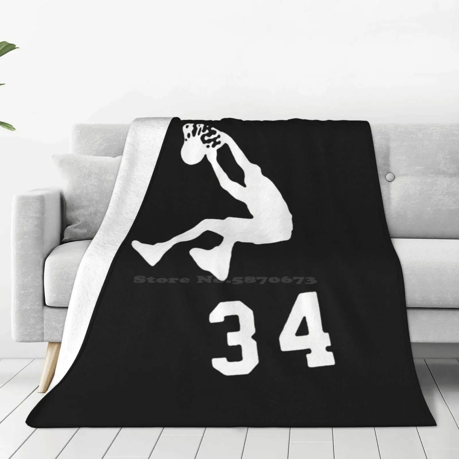 Shaq Proof Creative Design Light Thin Soft Flannel Blanket Shaq Proof Basketball 34 2020 80 Allen Iverson Andre Iguodala Bball