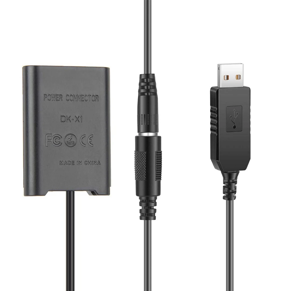 NP-BX1 NPBX1 Dummy Battery Camera Power Supply, USB Camera Charging Cable for Sony DSC-RX1 DSC RX100 RX1R