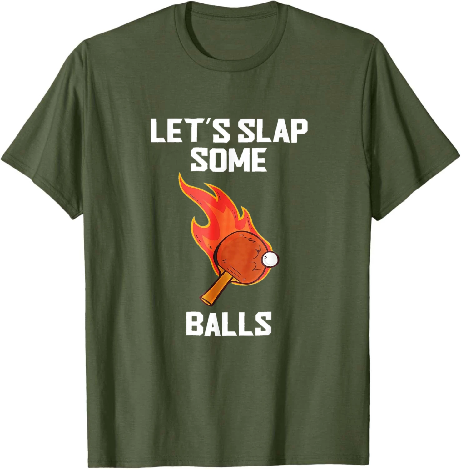 Let's Slap Some Balls Funny Table Tennis Ping Pong T-Shirt Cotton Women Mens Clothing Tops Graphic Tee Camiseta Streetwear