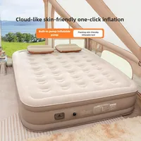 PVC Inflatable Tent Sleeping Mattress 40CM Luxury Camping Bed Mat Built-in Pump Thicken Mat Interior Air Mattress Glamping Mats