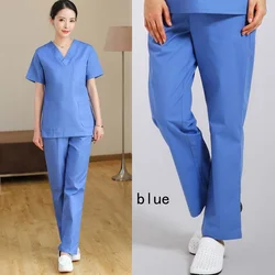 Plug Size Scrub Pants WOMEN Workwear Trousers Loose Scrub Bottoms Elastic Waist Nursing Uniforms Doctor Drawstring Costume Pants