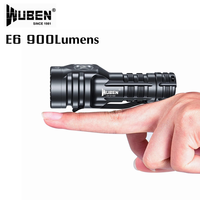 WUBEN E6 Mini LED Flashlight 87mm Anti-dust 900Lumen 5 Modes EDC Tactical Light Waterproof Pocket Torch For Camping,Emergency