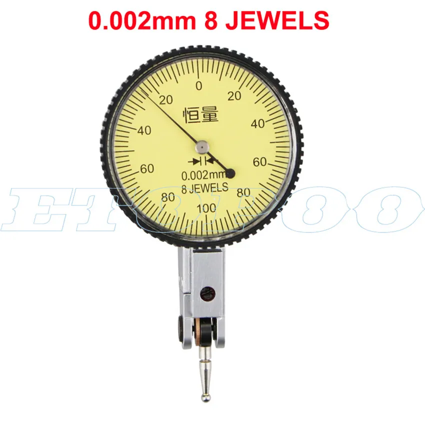 0-0.2mm 0.002mm 7Jeweld Miron czujnik zegarowy 0-0.8mm 0.01mm wskaźnik wybierania Dial wskaźnik poziomu skala precyzyjne metryczne jaskółczy tai