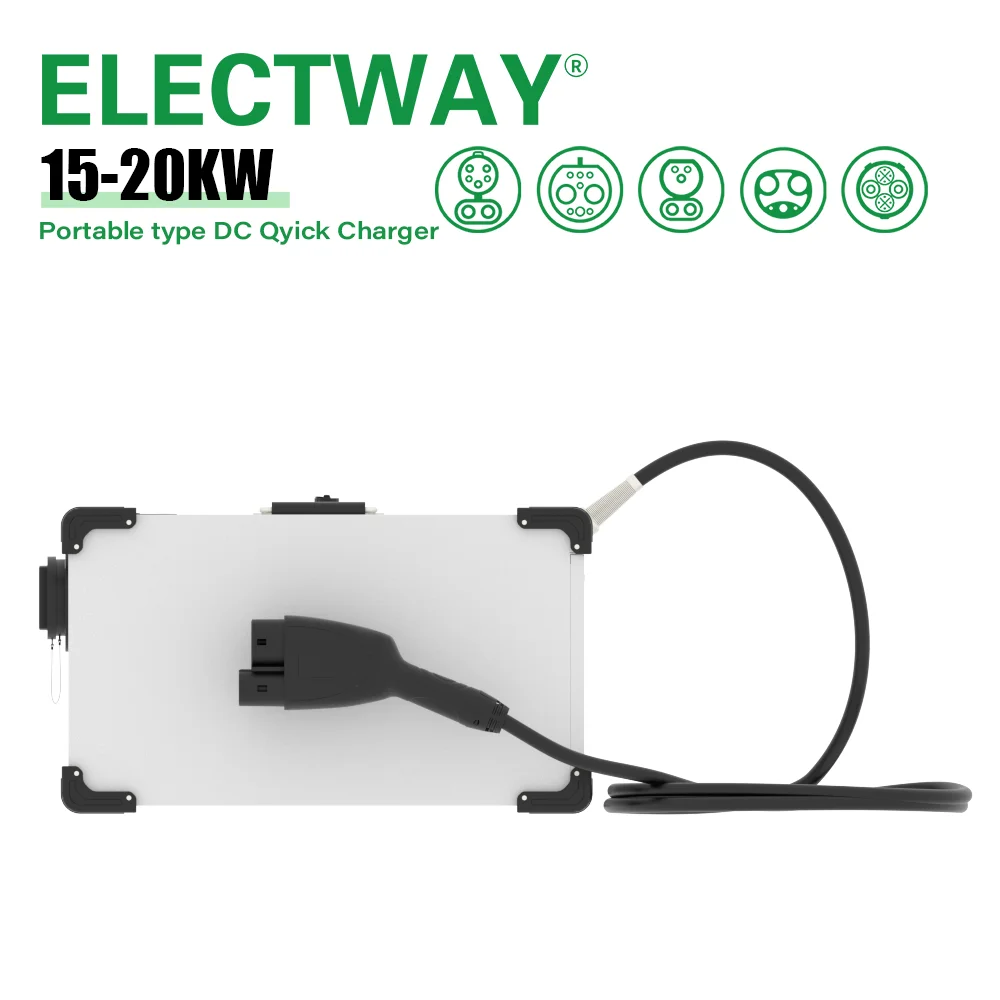 

High Quality 20KW DC Fast Portable EV Charging Station Electric Car Charger High-Speed Portable type DC Quick Charger