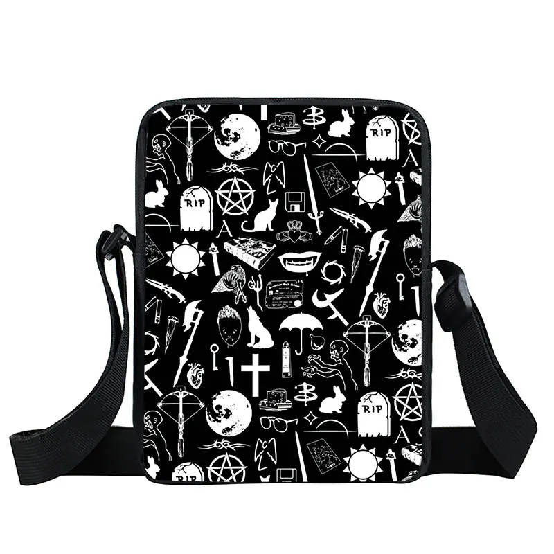 Grr Argh بافي حقيبة المراسل مصاص الدماء القاتل حقائب كروسبودي حقائب النساء حقائب الكتف السببية للسفر Bookbag هدية