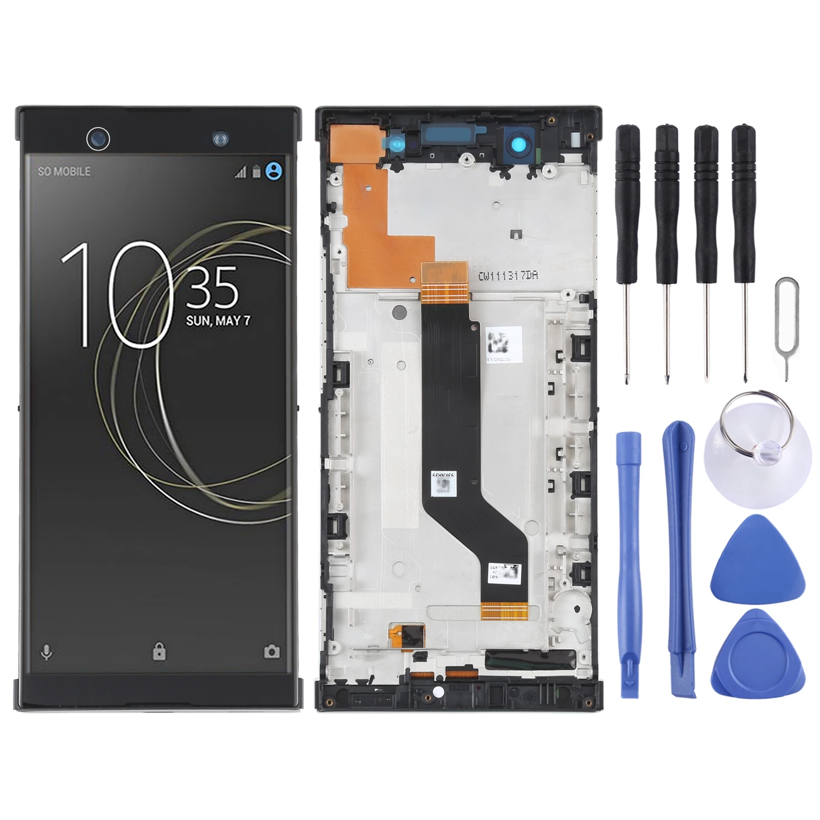 Ekran LCD do Sony Xperia XA1 Ultra G3226, digitizer, kompletny zestaw z ramką