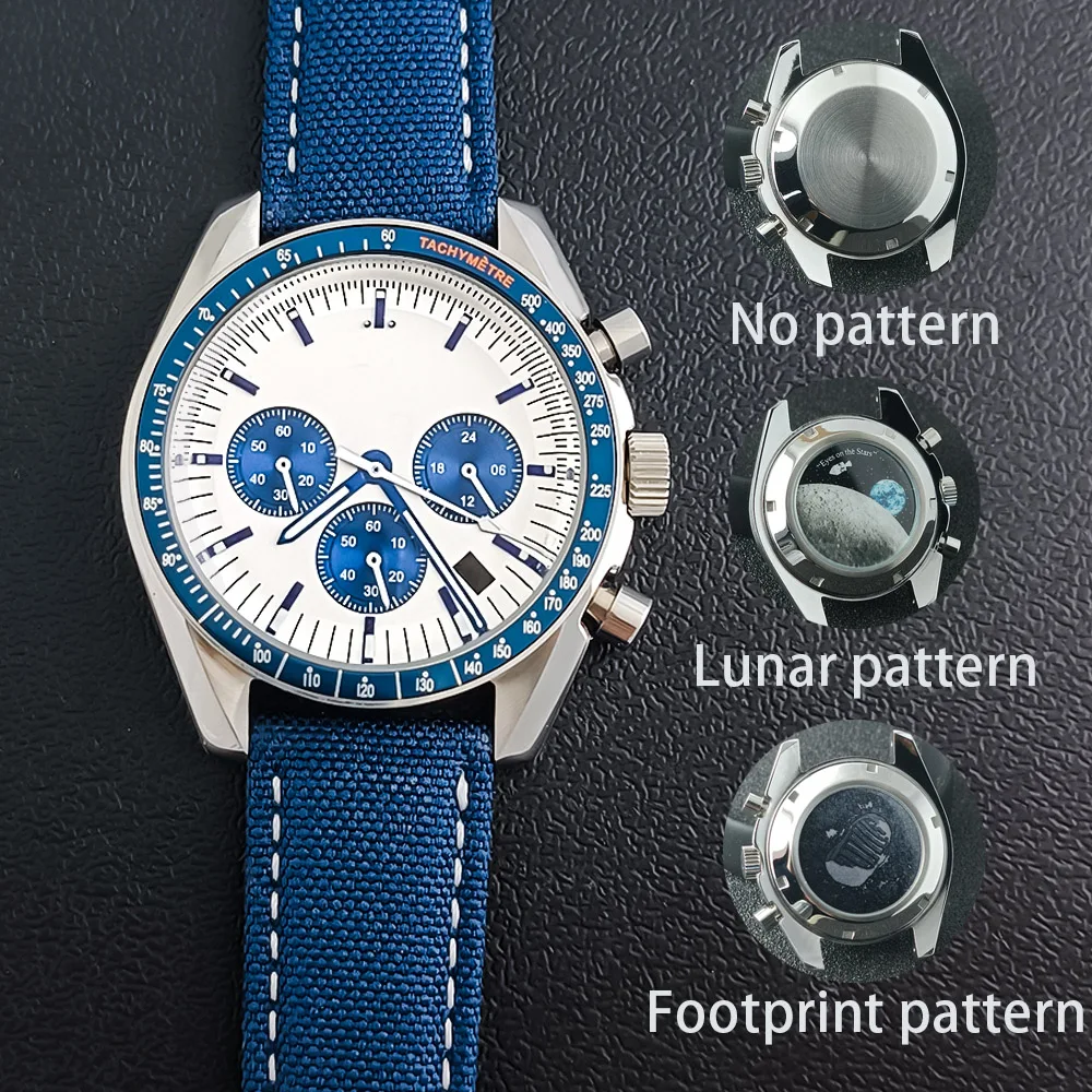 39.7mm Watch Metal Case FIT VK63 Movement Case Watch Accessories Suitable for 20mm Strap VK63 Dial Hands
