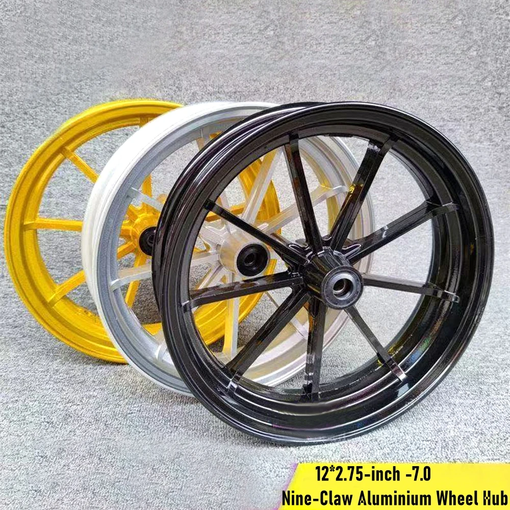 RPM 12*2.75-inch -7.0 Aluminium Wheel Hub Front Rims For Yamaha Scooter RSZ BWS M3 Monkey Niu N1S Ninebot Front Wheel Modify