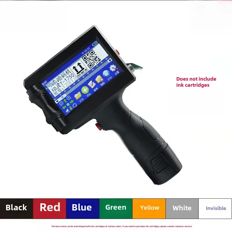 Imagem -04 - Impressora a Jato de Tinta Portátil Pequena Máquina de Codificação Handheld Produção Data Número do Lote Gráfico Impressora Portátil Inteligente