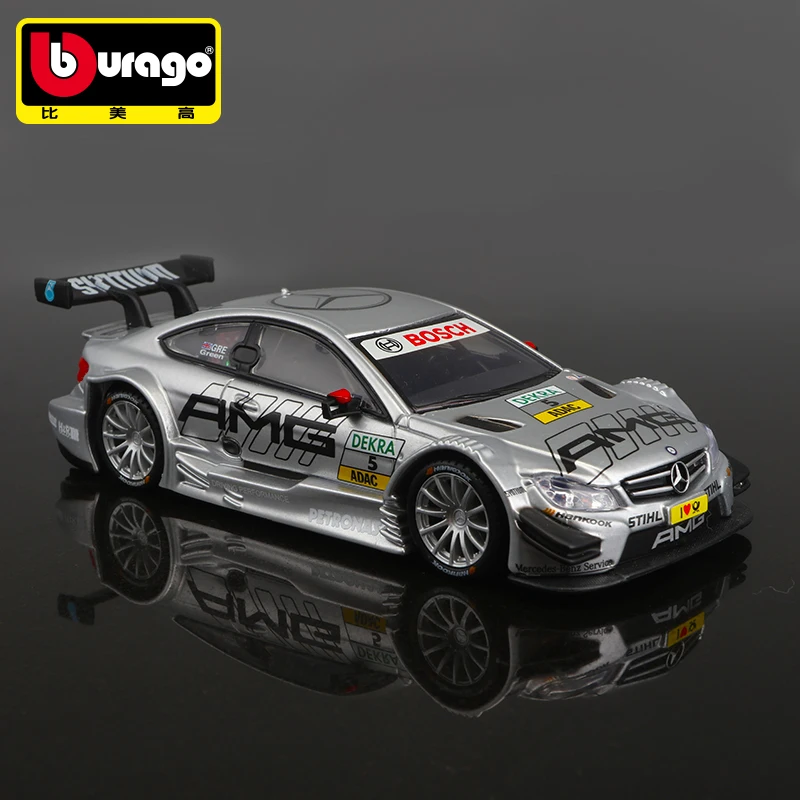 Bburago 1:32 Benz AMG C-Coupe DTM #5 #11 Alloy Racing Car Model Diecast Metal Toy Car Model Simulation Collection Children Gift