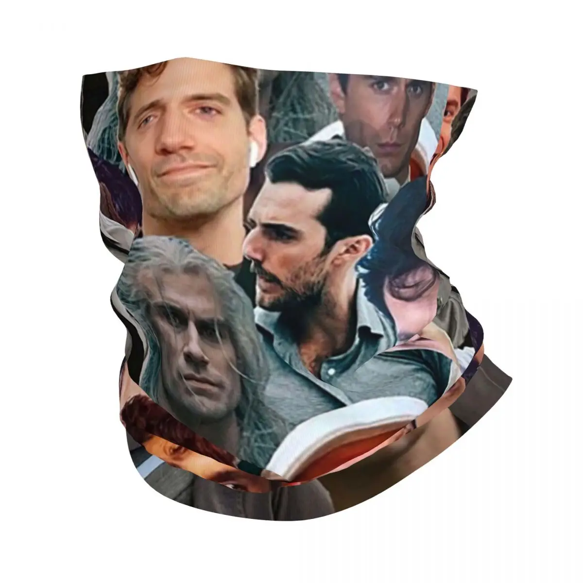 

Henry Cavill Photo Collage Bandana Neck Cover Printed Mask Scarf Multifunction Balaclava Hiking Fishing Unisex Adult Breathable