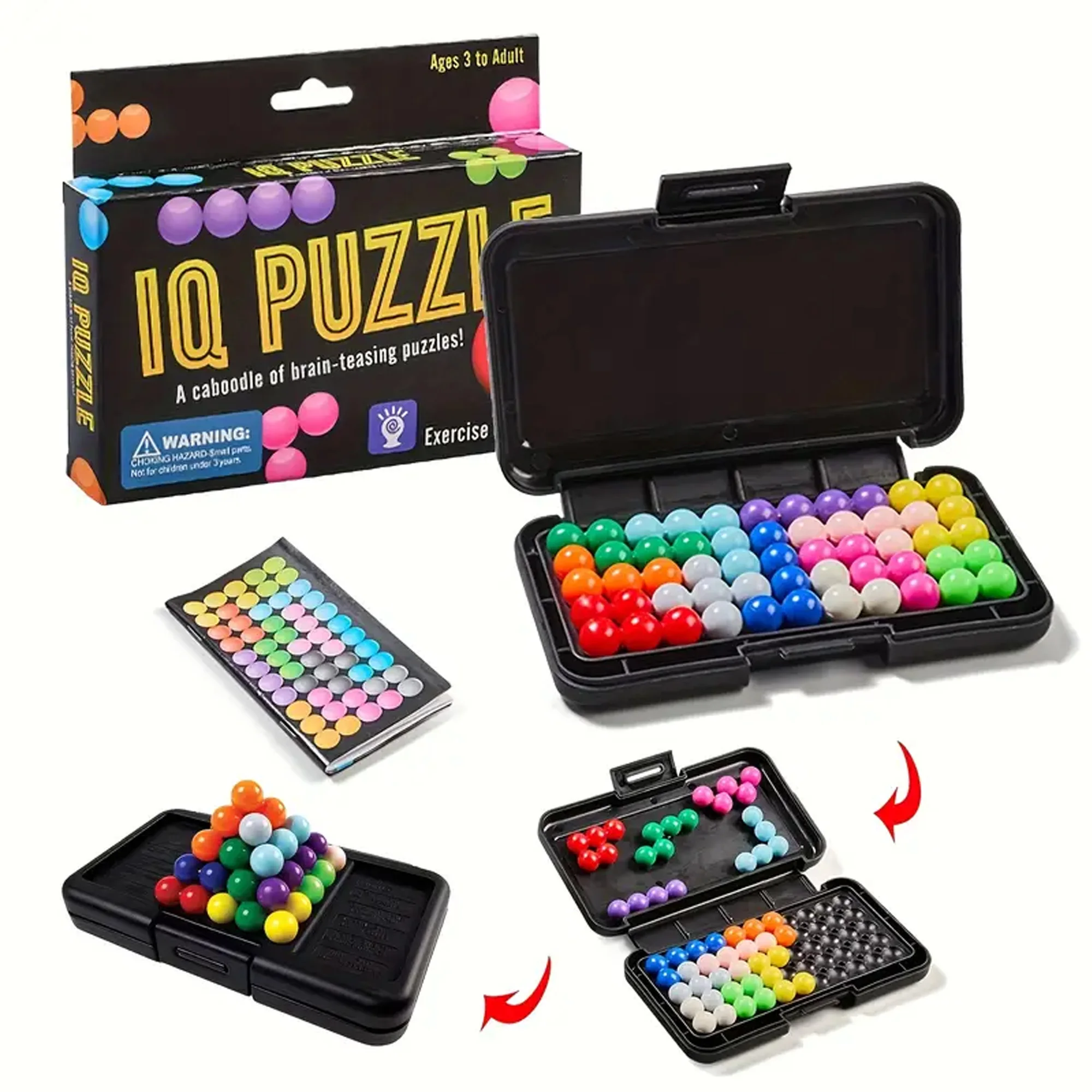 KNYYSECQ Magic Bead Challenge Puzzle-Bausteine, kleine Kinderspielzeuge für Jungen und Mädchen, Puzzle- und Stressabbau-Spielzeuge – Detail 3