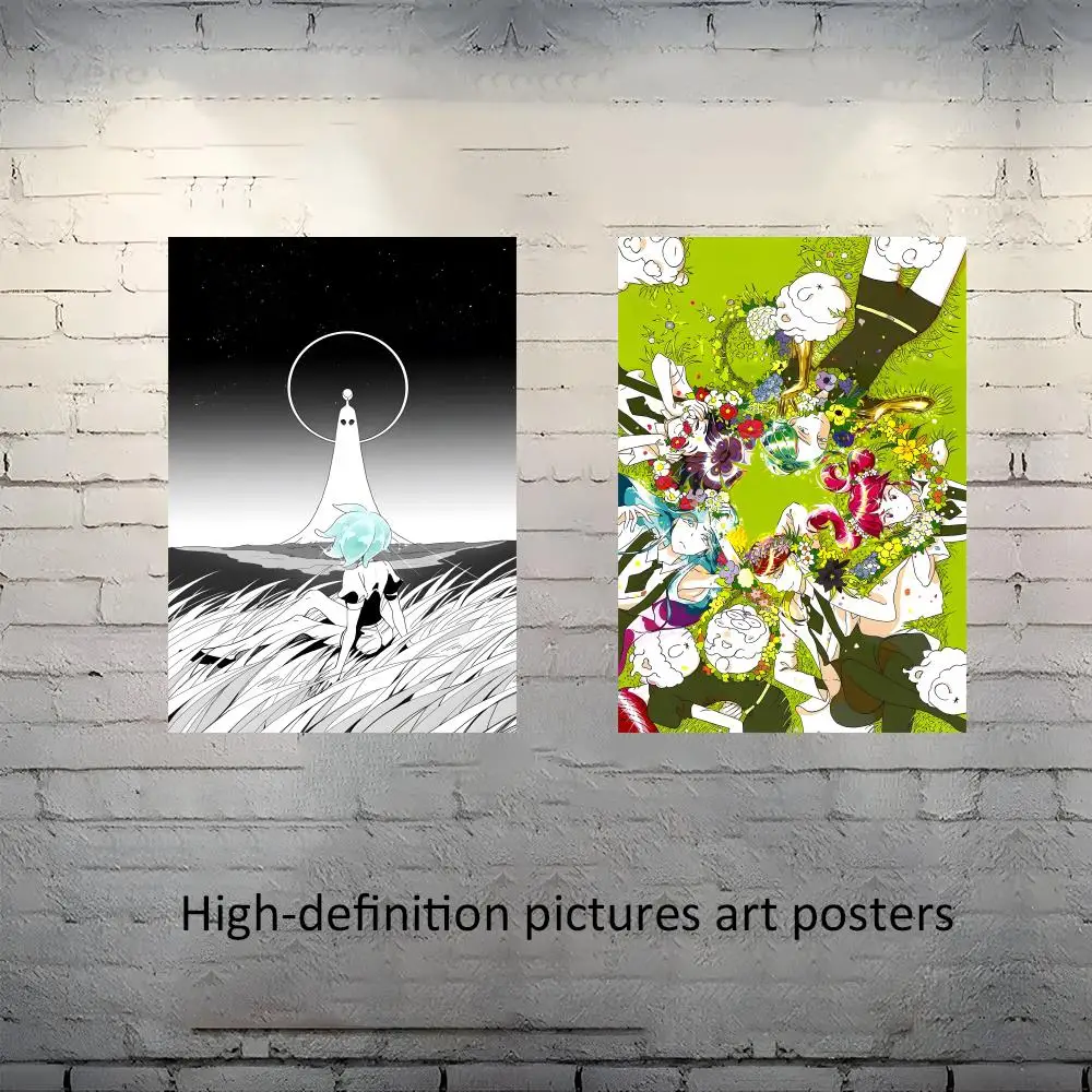 Land of the Lustrous Poster Frameless poster pp Matte adhesive paper for Living room hallway bedroom