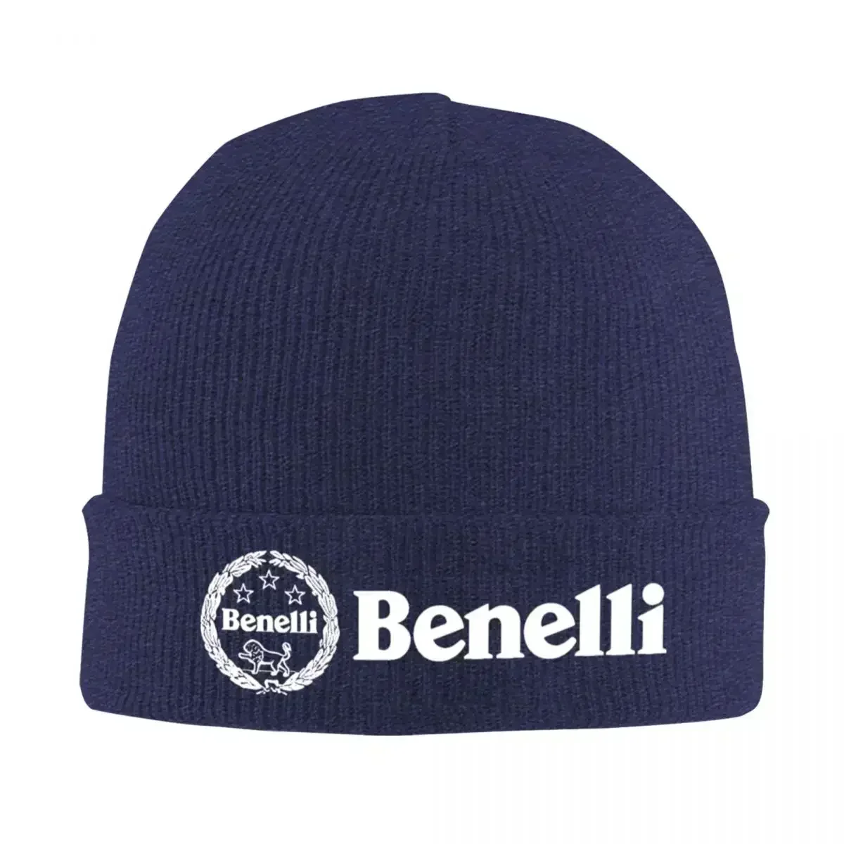 Benelli Motorcycle Motor Knitted Hat Women's Men's Beanies Autumn Winter Hat Vintage Motorbike Warm Melon Cap