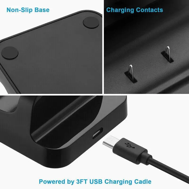 Dual Charging Station Display Controller Charger Dock, 2 Baterias Recarregáveis para XBOX UM Jogo Controlador Sem Fio Kit de Carregamento