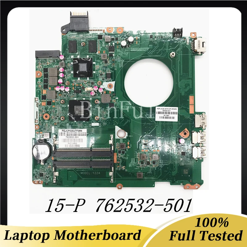 762532-501 762532-601 762532-001 For HP 15-P 15-N Laptop Motherboard DAY22AMB6E0 With A6-6310 A6-6410 CPU DDR3 100% Full Tested