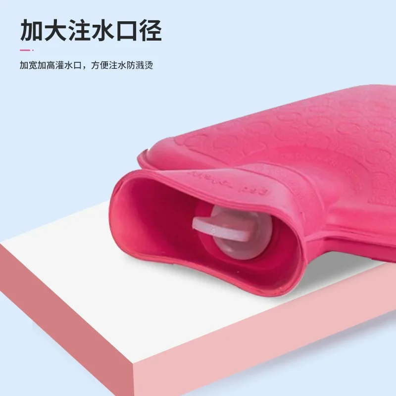 650ml 1000ml 1700ml Water-filling Rubber Hot-water Bags Classic Style Winter Warming Product Hand Feet Warmer for Home Wholesale