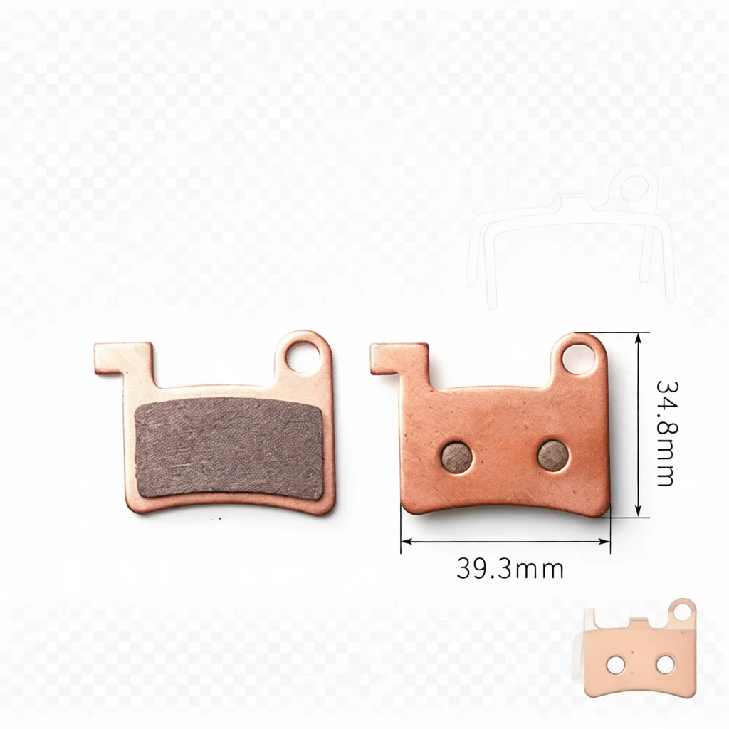 Replacement Brake Pads For 14 Inch E Bike Folding Scooter Ootun Large Oil Disc Brake System Sintered Metal Parts Durable