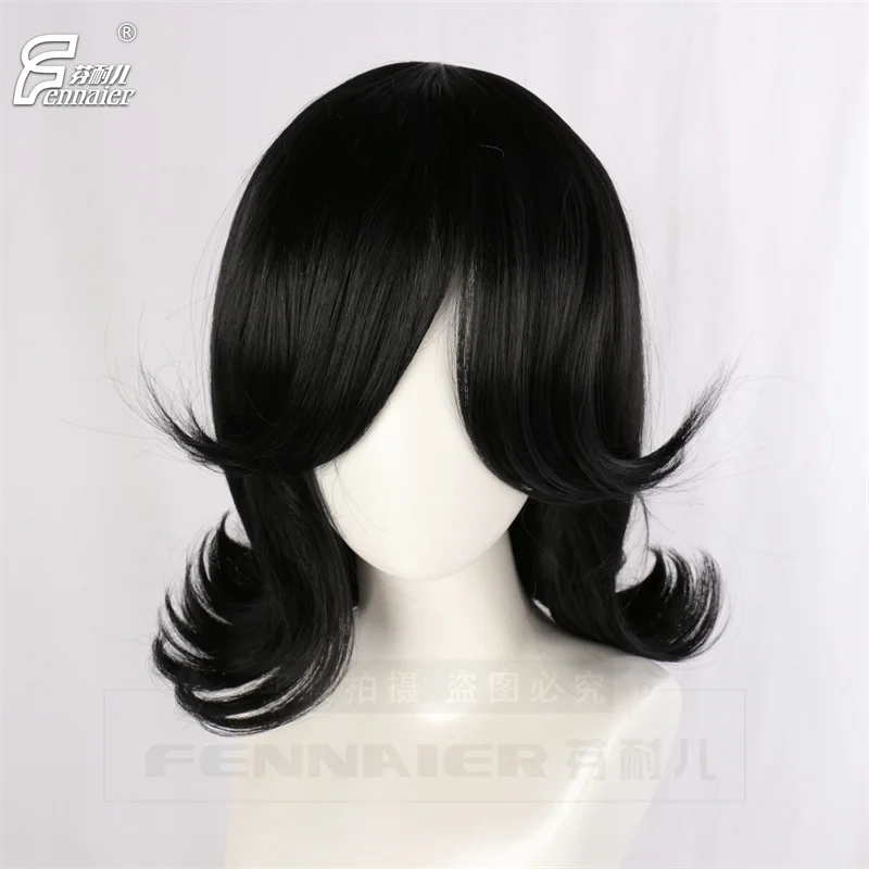 Anime Bob's Burgers Linda Cosplay Wigs Linda Black Retro Short Curly Hair Halloween Party Costume Accessories Wigs