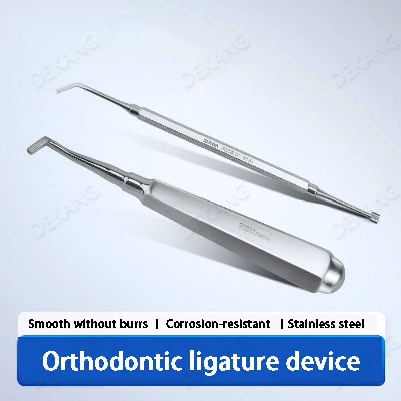 

Ортодонтический инструмент для установки лигатур, устройство для размещения и завязывания узлов