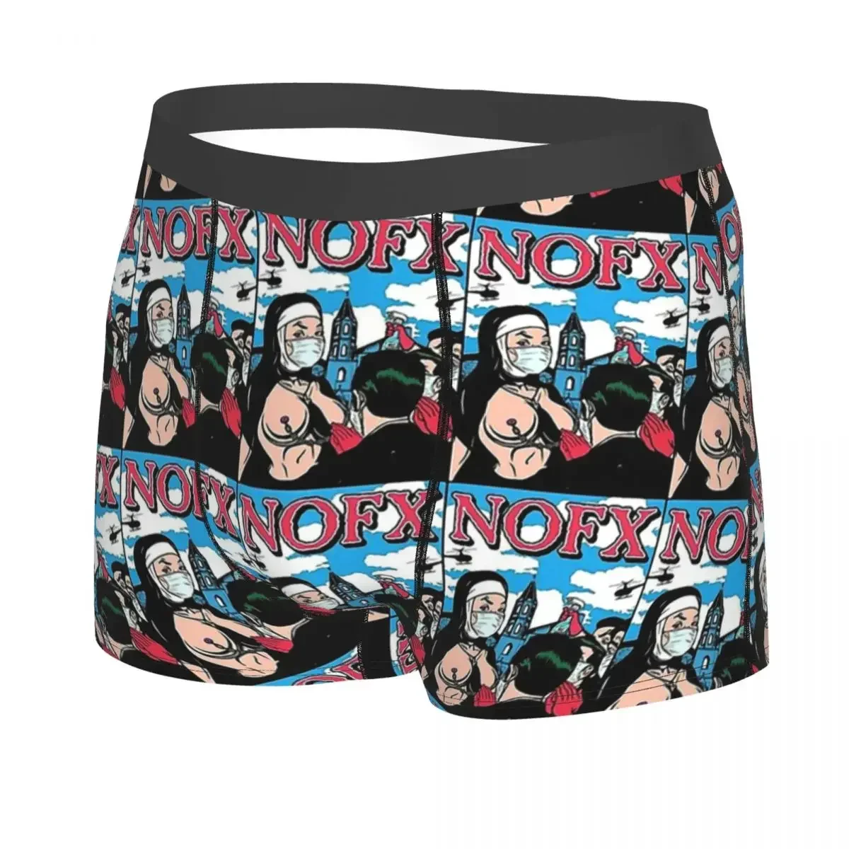 Nofx Punk Band Logo 2 Man's Boxer Briefs  Rock  Highly Breathable Underwear Top Quality Print Shorts Gift Idea