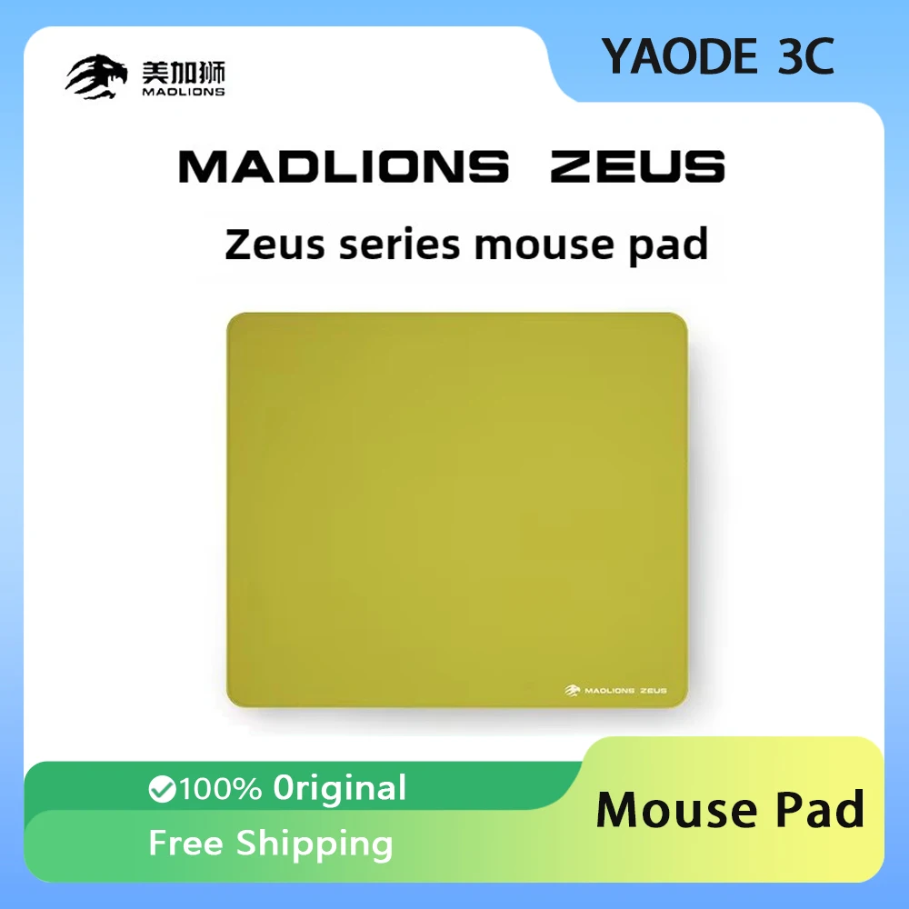 MADLIONS ZEUS XSOFT Gaming Mousepad Custom FPS Mouse Pad Mechanical Keyboard Neutral Equilibrium PC Gamer Esports Accessories