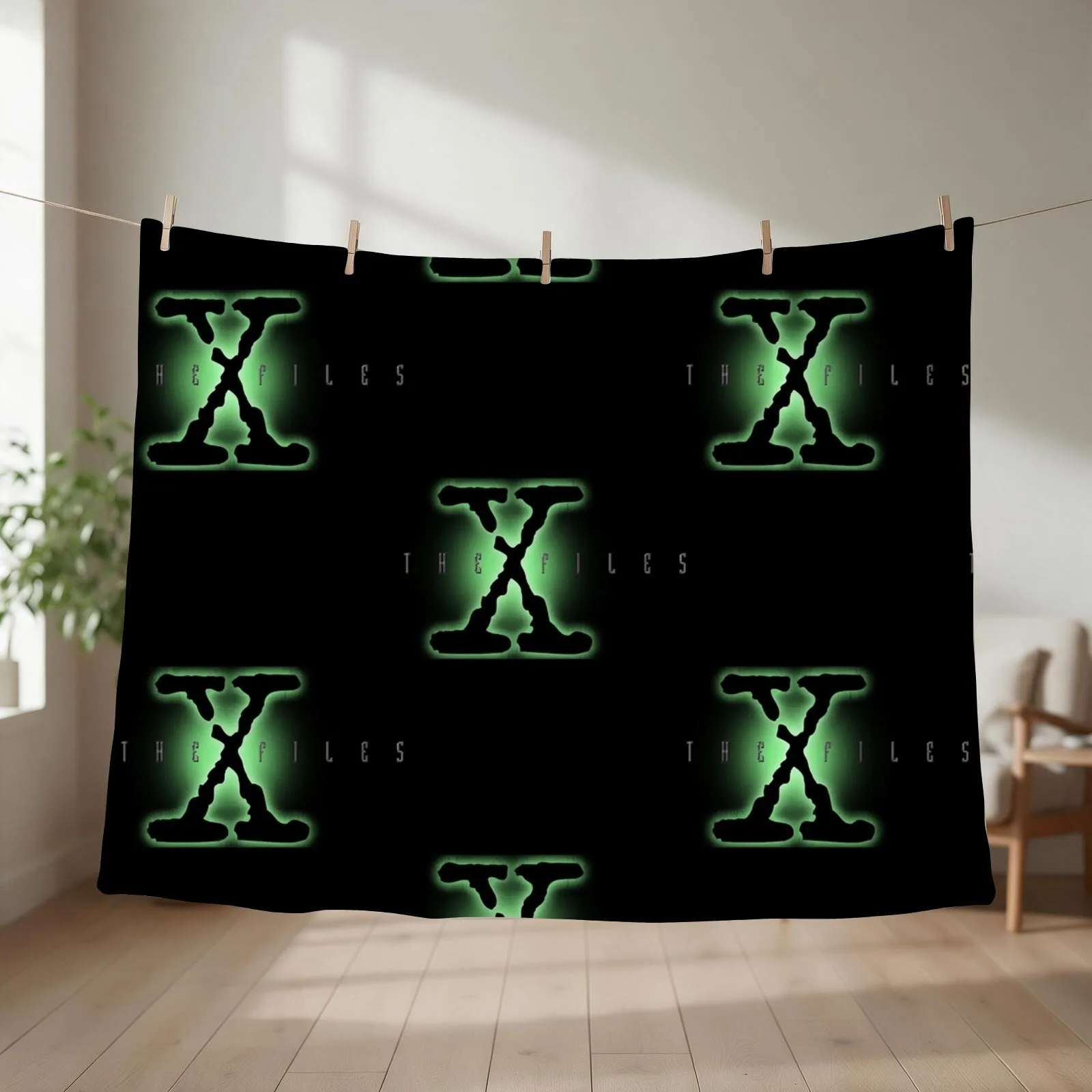 The X files Throw Blanket couch cozy soft plush fuzzy picnic outdoor blanket