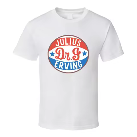 Julius Dr J Erving Retro Basketball Fan T Shirt