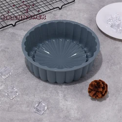 8inch Round Silicone Cake Mold 2 Styles Silicone Mould Baking Forms Silicone Baking Pan For Pastry Cake DIY Cake Silicon Mold