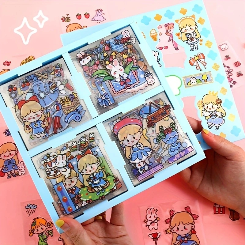 100 Blatt niedlichen Cartoon Journal Aufkleber Geschenk box Haustier Kawaii Briefpapier Scrap booking Dekoration Material Tagebuch Telefon Aufkleber DIY