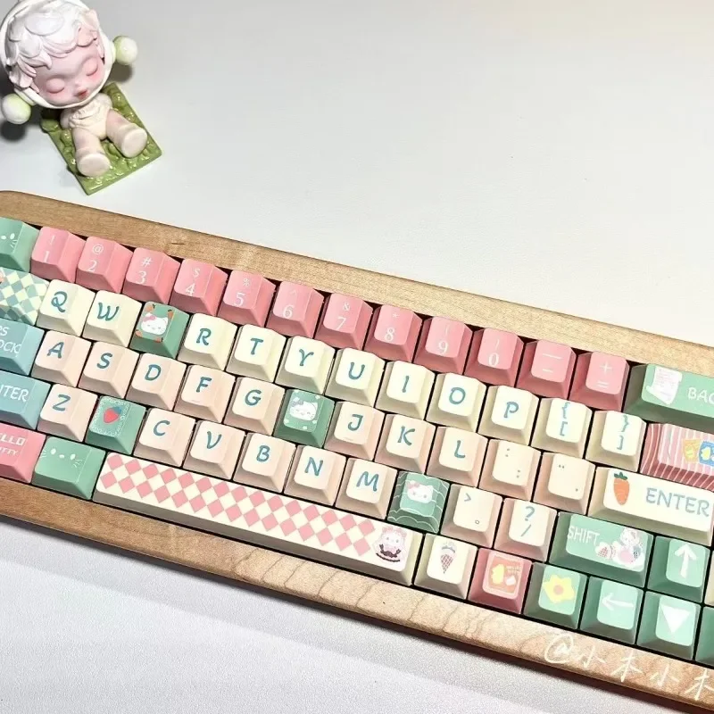 Sanrio Kawaii hello kitty Cinnamoroll Keycaps PBT Mechanical Keyboard Key Caps NEW CHERRY Highly Cute Keyboard Accessories