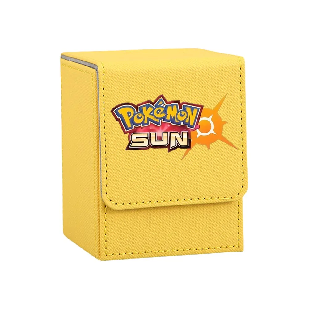 Anime Cartoon Pokemon Ptcg Logo Style Series Collezione di giochi Scatola di immagazzinaggio di carte Self Made Leafeon Scatola di immagazzinaggio Custodia per carte Regalo