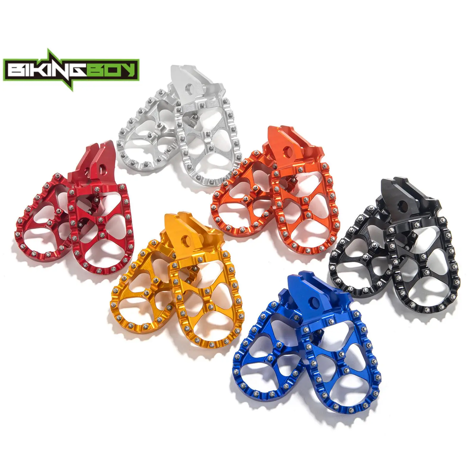 BIKINGBOY Wide Foot Pegs For Sur-Ron Ultra Bee Surron UB 2023 Rests Footpegs Electric Bike Offroad Footrests Pedals Aluminium