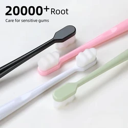 Ultra-fine Toothbrushes Wave Nano Million Bristles Micro Soft Tooth Brush With Holder Portable Tooth Brush Oral Hygiene Tools
