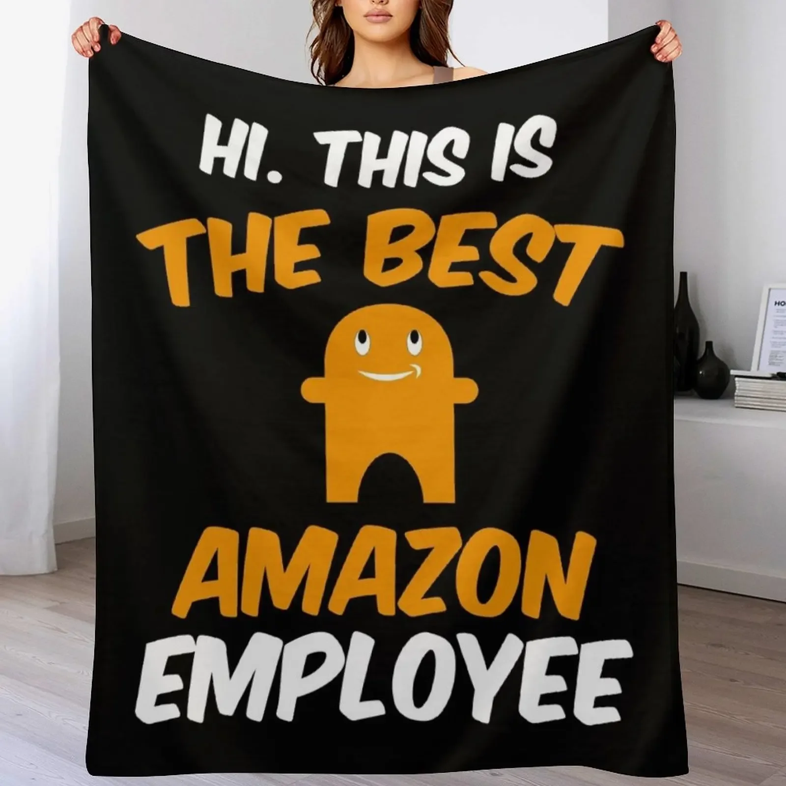 

funny amazon employee peccy Throw Blanket Polar Stuffeds for winter Blankets