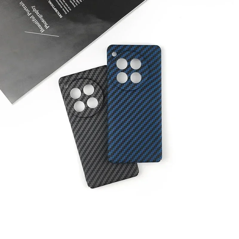 For OnePlus 13 13T 13R 12 12R Ace 5 2 3 Pro Ultra Racing Slim Carbon Fiber PC Case Anti Fingerprint Protector Shockproof Shell