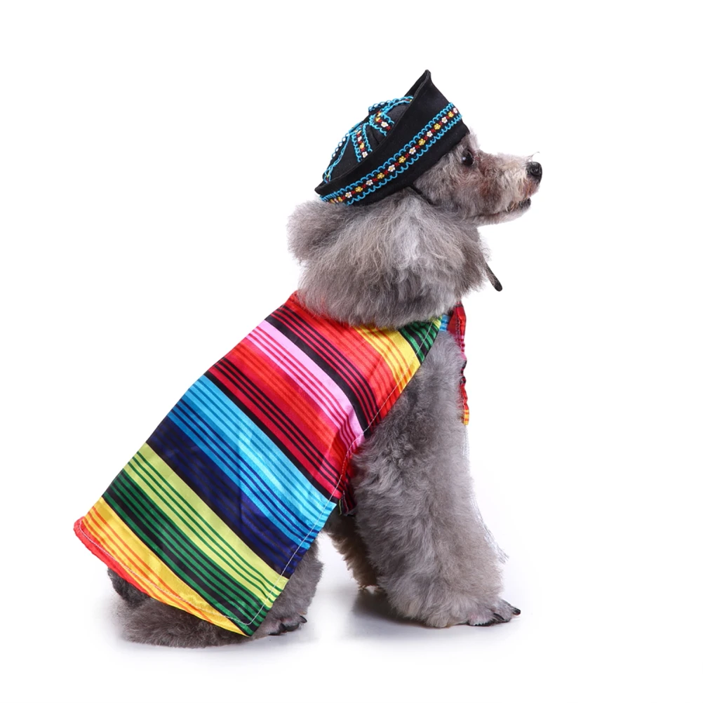 

Dog Striped Funny Clothes Soft Comfortable Polyester Festival Wear Halloween Birthday Photo Pet Supply Clothes