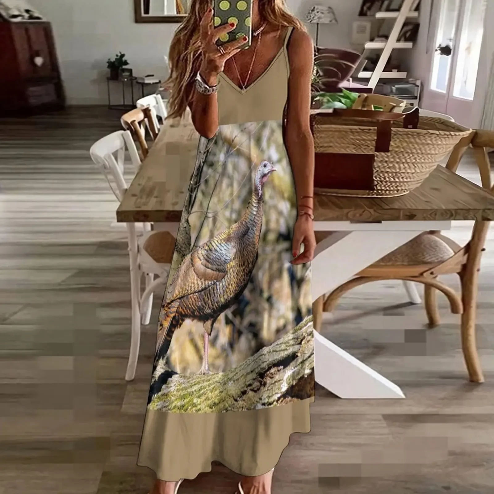 Turquie camée robe sans manches robe d'été femme 2025 robe à manches longues mignon ample femme