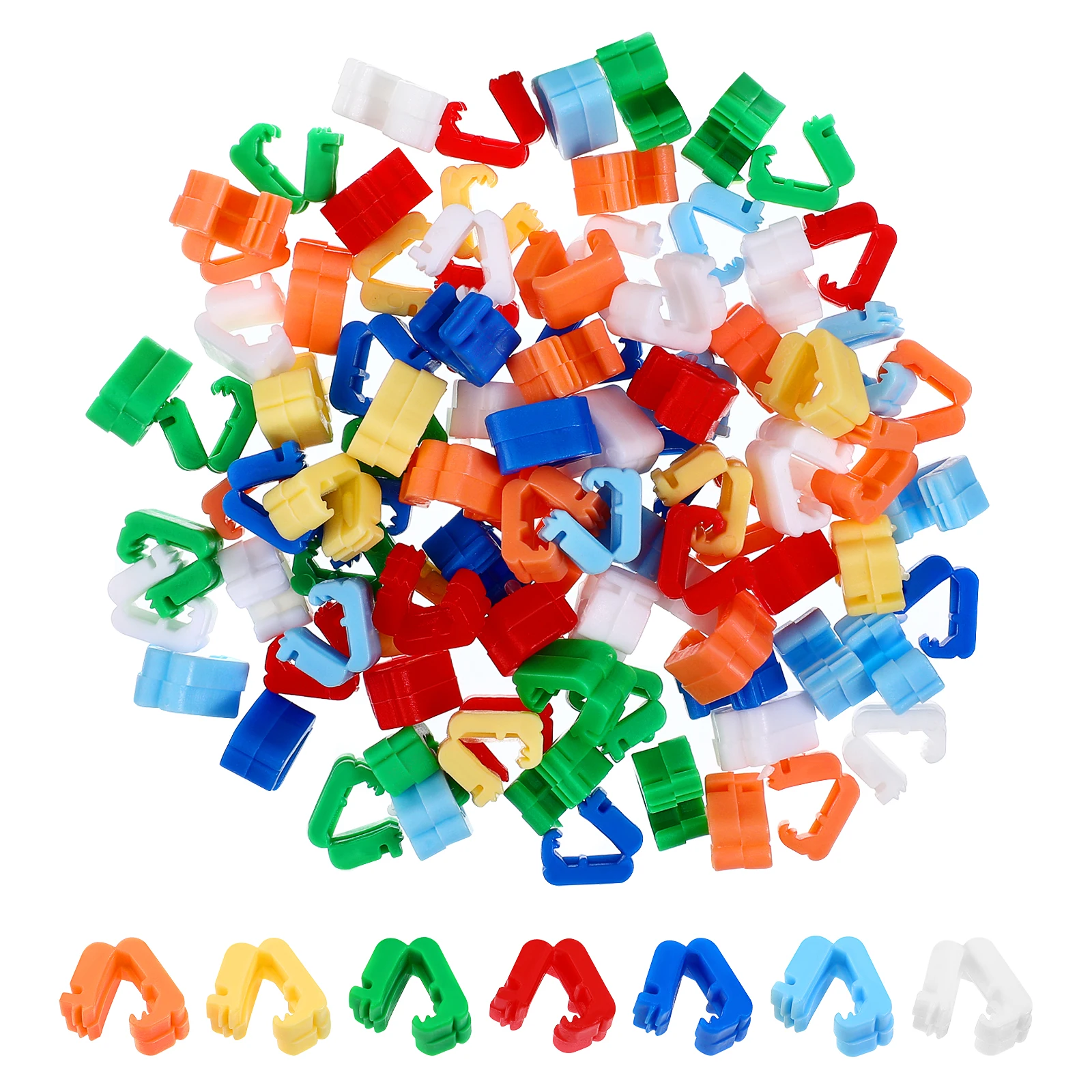 

100 Pcs Balloon Clips Sealing Tools Multicolor Plastic Clamp Tying Party Accessories Balloon Clips For Sealing Events