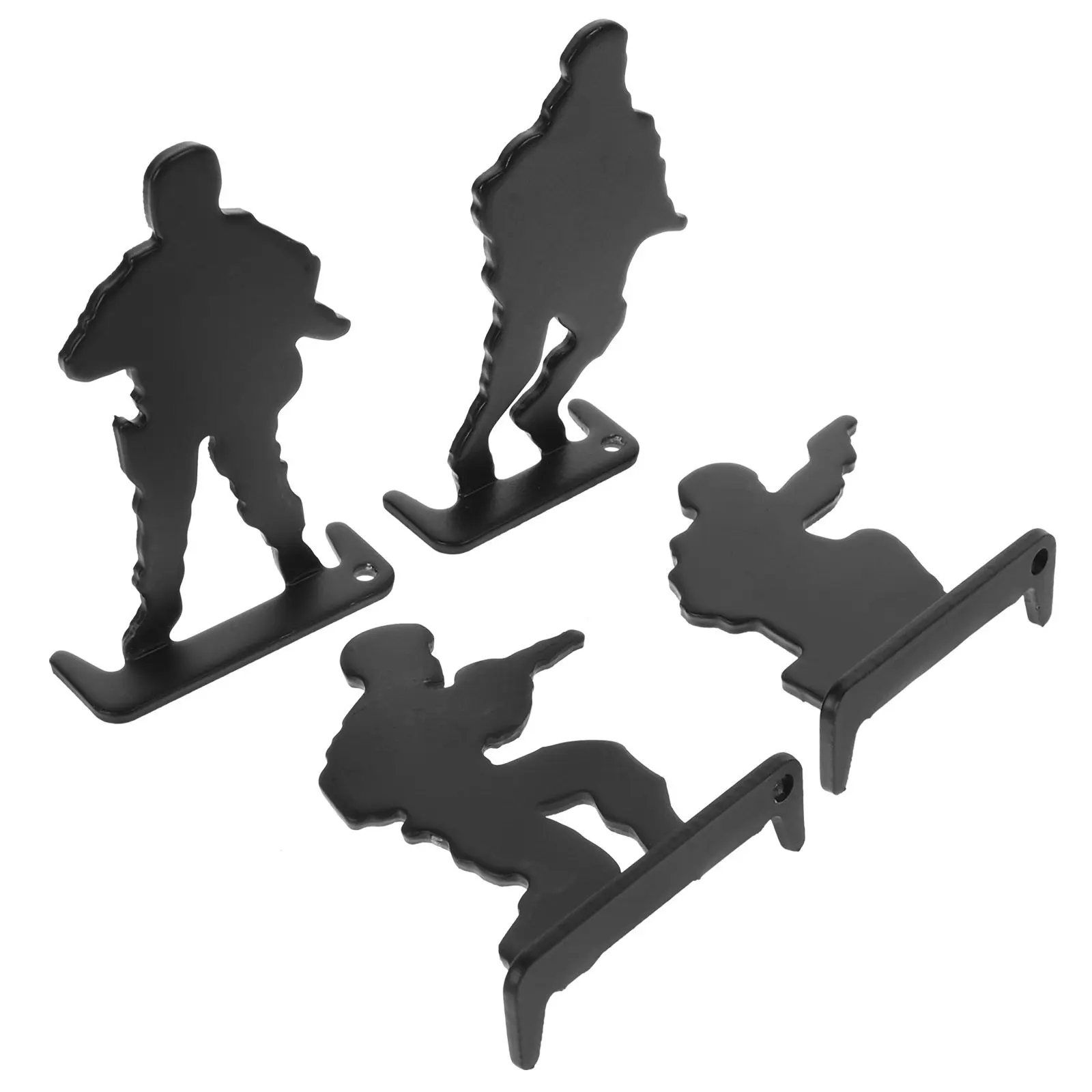 

4 шт. мишени из нержавеющей стали для стрельбы, инструмент для точной тренировки, портативное приспособление для тренировок на открытом воздухе для стрельбы из лука