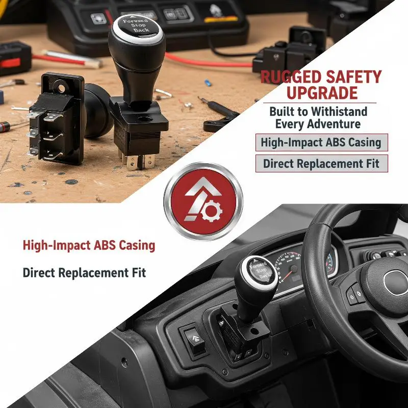 Perfect Replacement Children's Electric Car Toggle Switch ON-OFF-ON 3 Position Forward Backward Stop for Kids Ride On Toys